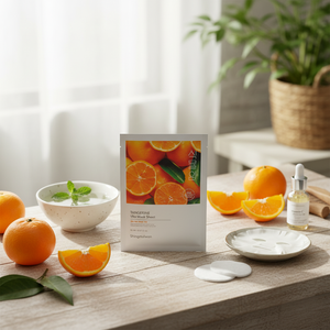 Mascarilla Facial Coreana Shingmulwon Botanic Farm con Extracto de Mandarina y Vitamina C, Iluminadora, Hidratante - Product Image 3