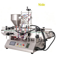 Ligne de production automatique de remplissage quantitatif de liquides à haute viscosité, machine de remplissage semi-fluide à double tête avec pompe à engrenages à piston