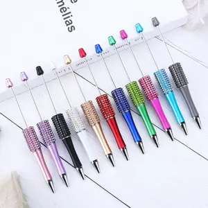 Neues Design Perlens tift Zubehör Endless Druck bleistift Metall DIY Perlen Bleistift Strass Perlen Stifte