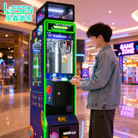 Machine à griffes commerciale compacte et fine, à monnayeur et billets, attrape-jouets, machine de jeu distributeur pour personnalisation de salles d'arcade et centres commerciaux