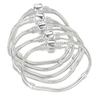 Bracelet en alliage d'argent et or rose, chaîne serpent, neuf, original, vente directe, DIY