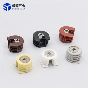 Shengyuan Three In One Shelf Support <b>Plastic</b> Cabinet Wardrobe Connector Furniture Fixing Concealed <b>Bracket</b> - Product Image 2