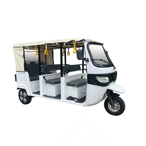 Bajaj Auto Taxi Pasajero Eléctrico Tres ruedas Cuerpo abierto Triciclo Rickshaw - Product Image 4