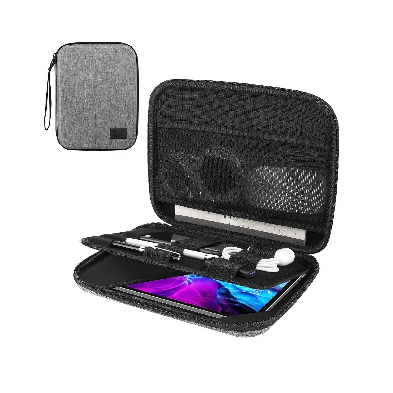 Деловая сумка из ЭВА для Ноутбука 9-11 дюймов с несколькими карманами для iPad Pro 11 2020