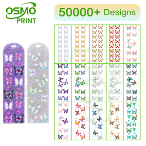 Adesivos personalizados Osmo para marcadores de livros, transferência UV DTF, adesivos de borboleta, adesivos à prova d'água, UV DTF - Product Image 1