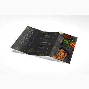 Flexography Offset Machine Brochure Spiral Binding Accordion Fold Sample Of Sales Promotion Letter Printing
