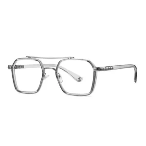 Nouveau tasarım tr90 lunettes saydamları lunettes en metal montures de lunettes dökmek hommes femmes