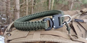 Collar de perro Paracord resistente personalizado de fábrica con hebilla de hardware Collar grueso duradero para perro grande mediano - Product Image 6