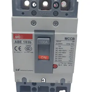 Disyuntor de caja moldeada LISI Meta-MEC Estándar ABS Serie 2P 14KA 60A ABS62b MCCB