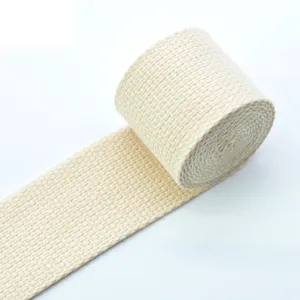 Factory Direct Price Striped Cotton 25 Mm Webbing For Bag Strap