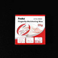 Foska Multiple Function Non toxique 20 g Wax Fingertip Humidifier pour les caissiers de banque Postman Clerks ou un utilisateur régulier