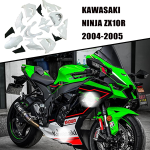 Personalización a Medida - Kit de Carenado de ABS sin Pintar Moldeado por Inyección Compatible con <span class=keywords><strong>Kawasaki</strong></span> <span class=keywords><strong>Ninja</strong></span> <span class=keywords><strong>ZX10R</strong></span> <span class=keywords><strong>2004</strong></span> 2005 04 05 - Product Image 3
