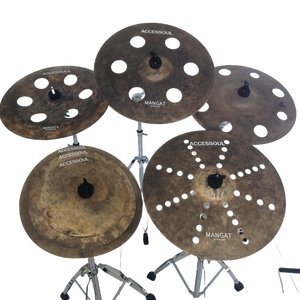 Platillos <span class=keywords><strong>Ozen</strong></span> de 16 Pulgadas, Platillos de Efecto B20, Platillos de Bronce para Interpretación Profesional de Accessoul - Product Image 2