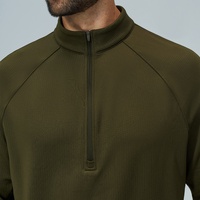 Veste de sport et de randonnée unisexe en polaire douce pour homme, col montant, demi-zip, manches longues, idéale pour l'automne – Style transfrontalier Europe-Amérique