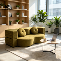 Sofá Cama de 2 Plazas, Envasado al Vacío, Compresible, Tela de Compresión, Sofá Modular de Espuma Moderno para Sala de Estar