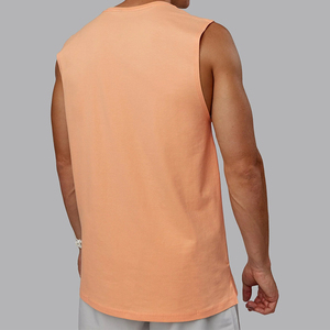 Streetwear lourd avec logo et image T-shirt sans manches surdimensionné personnalisé pour hommes Impression de t-shirts sans manches numériques - Product Image 3