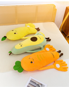 Juguete de Peluche Divertido de 65 cm para Dormir, Aguacate, Zanahoria, <span class=keywords><strong>Mango</strong></span>, Juguete de Peluche para Niños, Relleno Suave de Algodón PP - Product Image 6