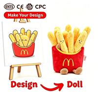 Boneka Plush Custom OEM, Mainan Fidget Isi Kapas PP, Bersertifikat CPC EN71, Desain Logo Kemasan Custom, Bahasa Prancis