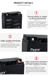 12V23AH 납산 축전지 중국 공급업체 AGM 밀폐형 무보수 납산 배터리 - Product Image 3