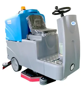 160L Large Industrial ride on floor washing cleaning scrubber heavy duty machine