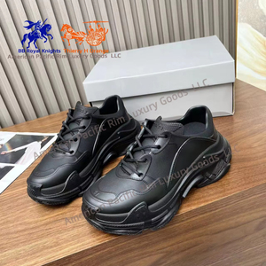 Zapatillas Triple S con Suela Transparente Negra, Doble Capa de Espuma y Malla, Zapatillas de Moda de Alta Calidad, Estilo Chunky para Caminar, Balenciagaes - Product Image 5