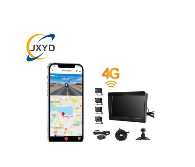 4 Channel Night Vision DMS ADAS Fleet Management Dash Cam Video Recorder Car Black Box with Remote GPS Tracking for Truck