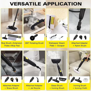 <span class=keywords><strong>Nettoyeur</strong></span> <span class=keywords><strong>Vapeur</strong></span> Portable Multifonctionnel Professionnel 1800W Haute Pression en Acier Inoxydable 2-5 Bar Électrique sur Batterie pour Usage Domestique - Product Image 5