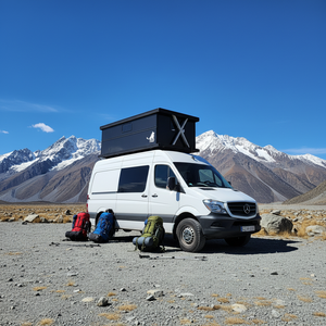 Camper <span class=keywords><strong>de</strong></span> <span class=keywords><strong>toit</strong></span> rigide électrique en fibre <span class=keywords><strong>de</strong></span> carbone P Show pour <span class=keywords><strong>Mercedes</strong></span> Sprinter Van automatique - Product Image 3