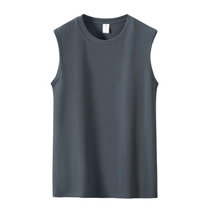 230gsm de coton sans manches t-shirt Hommes <span class=keywords><strong>gilet</strong></span> sans manches t shirt hommes débardeur sans manches t-shirt - Product Image 5