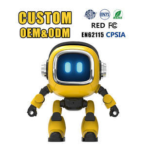 Robot intelligent Wi-Fi en plastique pour enfants, jouet éducatif interactif de bureau avec commande vocale, IA, musique et lumières - Vente en gros - Product Image 6