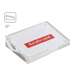 Hiện đại thân thiện với môi Acrylic nhãn chủ giá tag dấu hiệu hiển thị và dữ liệu thẻ bảng <span class=keywords><strong>Top</strong></span> đứng cho quảng cáo - Product Image 3