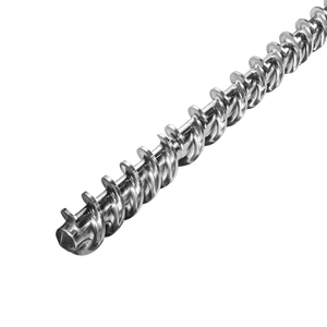 برميل لولبي فردي من الفولاذ طويل العمر لقطع آلات البثق في صناعات البلاستيك والمطاط - Product Image 1
