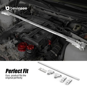 Barra de Refuerzo Superior Delantera para Automóvil BEVINSEE <span class=keywords><strong>E46</strong></span> para BMW Serie 3 323i 325i <span class=keywords><strong>325ci</strong></span> 328i 328ci 330i 2002-2004 2005 2006 - Product Image 6