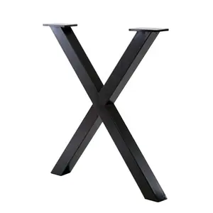 Pernas de mesa de café em forma de x, design de moda 02.037 pernas de metal para tabelas