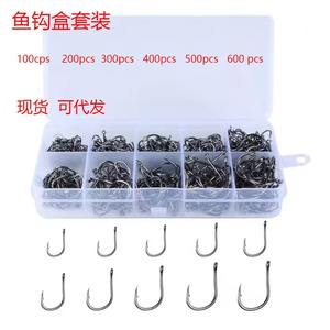 Ise-Ni Fishing Hooks 3-12# High Carbon Steel 500pcs <b>Boxed</b> Freshwater Fish <b>Tackle</b> Hook Set For Lake Fishing - Product Image 5