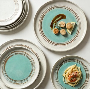 Modern Style OEM <b>Ceramic</b> Tableware Sustainable Porcelain <b>Plates</b> - Product Image 1