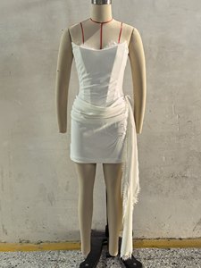 BABY C6293 Avelina Mini-<span class=keywords><strong>robe</strong></span> bustier moulante avec corset à baleines, à lacets, garniture drapée et longue ceinture, <span class=keywords><strong>Robe</strong></span> <span class=keywords><strong>de</strong></span> soirée 2026 - Product Image 6