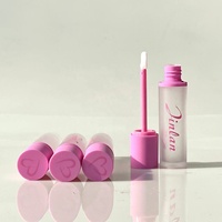 Tubes Cosmétiques en Gros Tubes à Gloss Bouchon Rose Cœur 11ml Emballage Tubes à Gloss