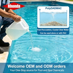 RHONDA Cloruro de Polidialildimetilamonio (PolyDADMAC) <span class=keywords><strong>Floculante</strong></span> Líquido de Clarificación Rápida para Tratamiento de Agua de Piscinas - Product Image 3
