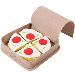 Juguete de Peluche para Perros con Sonido y Olor a Pizza, Juguete Masticable para Perros, Juguete de Peluche con Sonido para Mascotas - Product Image 4