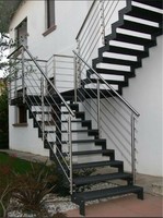 Daiya balustrades pour escaliers avec poteau rond et rond main courante finition miroir