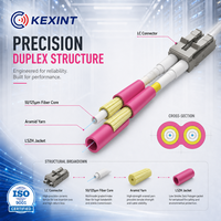 Câble de raccordement optique KEXINT 10G/40G/100G Erika Violet LC-LC OM4 Multimode Duplex LSZH 50/125μm