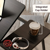 Table portable en bois réglable en hauteur et pliable pour ordinateur portable, bureau, maison, étude, travail, chambre, canapé, salon