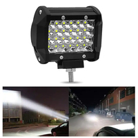 Barre de lampe de travail LED haute luminosité 72W, cubes de 4 pouces pour véhicules tout-terrain 4x4, SUV, VTT et motos, éclairage extérieur automobile