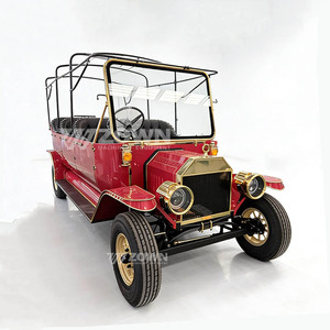 European Style Electric Vintage Car Classic Retro Sightseeing Bus with Lithium Battery for Resort - Product Image 2