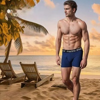 Boxers en laine mérinos de haute qualité pour hommes Sous-vêtements mi-hauteur personnalisables avec tissu tricoté respirant Fabrication en usine