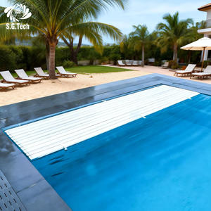 Couverture de <span class=keywords><strong>piscine</strong></span> flottante <span class=keywords><strong>en</strong></span> PC à lattes, personnalisée par Water Crown Factory, pour une <span class=keywords><strong>marche</strong></span> sécurisée - Product Image 1