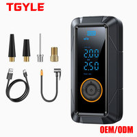 Compresseur d'air électrique sans fil rechargeable en ABS pour pneus de voiture, avec manomètre numérique et fonction de batterie externe 150 psi