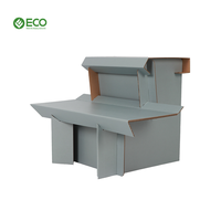 Chaise en carton écologique pliable, mobilier en papier ondulé léger, recyclable, emballage plat