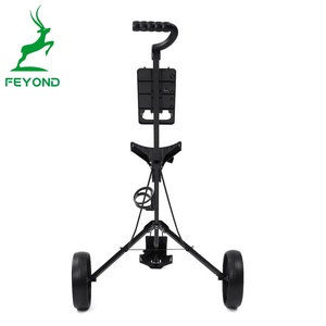 Chariot de Golf en alliage d'aluminium, 4 pouces, pliable, à <span class=keywords><strong>2</strong></span> <span class=keywords><strong>roues</strong></span>, avec support parapluie - Product Image 4